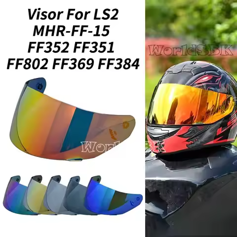For LS2 MHR-FF-15 Helmet Glass Motorcycle Helmet Visor for LS2 FF352 FF351 FF802 FF369 FF384 Face Sh