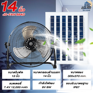 พัดลมพลังงานแสงอาทิตย์ พัดลมตั้งพื้นพ JD ร้อมแผงโซลาร์เซลล์ พัดลมตั้งโต๊ะ JD-888K  แบตเตอรี่ในตัว พั