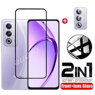 2in1 Tempered Glass Film For Oppo A3 Pro A3Pro 5G 2024 Screen Protector Soft HD Camera Lens Film For