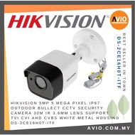 Hikvision 5MP 5 Megapixel Outdoor Analog CCTV Camera 30m IR 3.6mm Lens Metal DS-2CE16H0T-ITF(C)