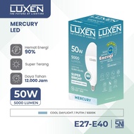 CAHAYA LUXEN LED LIGHT BULB MERCURY 50W 50 WATT LED BULB MERKURI LUXEN WHITE LIGHT