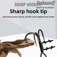 EDANAD 5pcs Baitholder Hook, Baitholder Spikes 3/0#-6# Size Spinpoler Treble Hook, Fishhook Black Ni