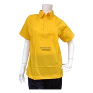 เสื้อกีฬาพละสีเหลืองเข้ม ผ้าโทเร ชุดพละนักเรียนโรงเรียนระดับมัธยม