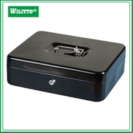Cash Drawer with Compartments Fireproof Metal Money Box with Lock and Keys for Secure Storage Anti-t