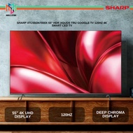 Sharp 4TC55GN7000X 55" HDR Aquos Tru Google TV 120Hz 4K Smart Led TV 4TC55GN7000X TV Pintar