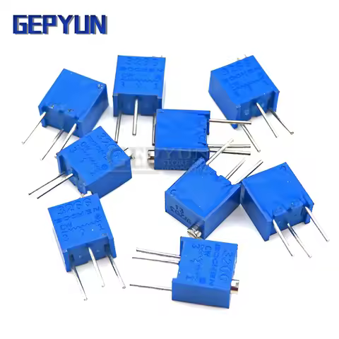 10PCS 3266W adjustable precision potentiometer 1K 2K 5K 10K 20K 50K 100K 200K 500K 103 1M 3266 Gepyu