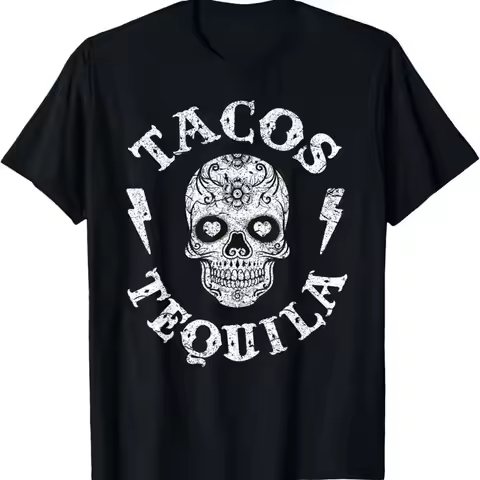 Tacos Tequila T Shirt Mexican Food Drinking