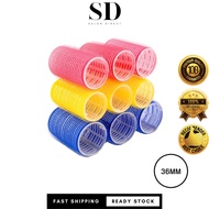 PROFESSIONAL Hair Styling Roller/ Hair Curler 36MM (RANDOM COLOUR) - 6PCS (SD)