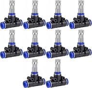 Lpraer Brass Mist Nozzles with 6 mm 3-Way T-Piece Water Pipe Connector Sprayer Sprinkler Spray Nozzl