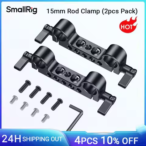 SmallRig Lightweight 15mm Railblock Rod Clamp w 1/4"-20 Thread for Sony and Other 15mm DSLR Camera R