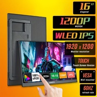 TEMU Anmite 16-inch Portable Touch Monitor With Screen - Hdr Compatible External Display Suitable Fo