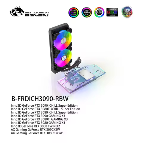 Integrated Type GPU Block With 240 Radiator Water Cooling System Aio Cooler For AMD/NVIDIA, In Stock