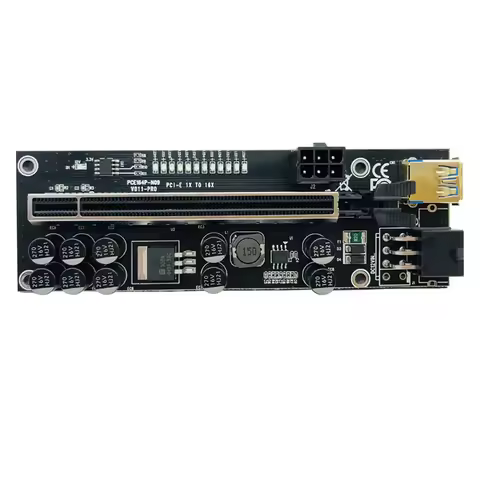 1-10PCS PCIE Riser Adapter Board Card PCI Express X16 Extender VER011 USB 3.0 PCI-E Riser VER 011 SA