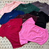 DFYNE New Style Fitness Hot Sale Short-Sleeved Nylon Seamless High Stretch Sports Yoga Fitness Short