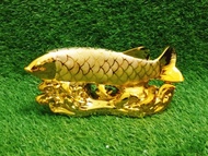 Diskon Pajangan Keramik Ikan Arwana Gold 25cm X 12cm / Ikan Arwana Ker