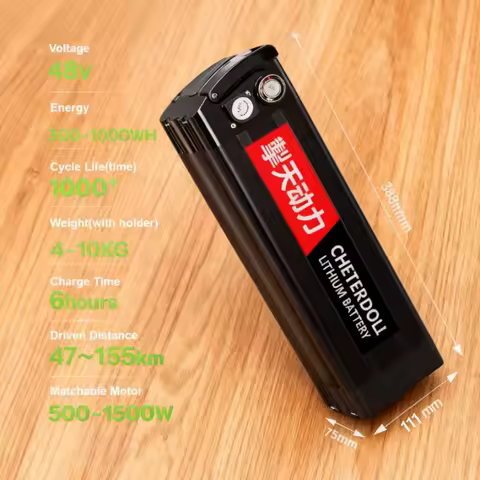 Bicycle Battery 48V 15Ah 4Pin Kit Compatible Silverfish Lithium Ion Pack 36V 15Ah 500W for Upgrade R