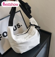 2024 New Multifunctional Casual Dumpling Bag Nylon Cloth Zipper Closure Shoulder Bag for Women Small