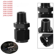 AN4 AN6 AN8 Fuel Oil Hose Straight Swivel Adapter Fittings Female to 1/4NPT 1/2NPT 1/8NPT 3/8NPT Mal