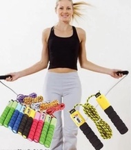 Lompat Tali - Tali Skiping - Skipping Rope Alat Olahraga Tali Fitness Aksesories Counter Hitung Gym