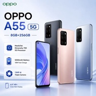 OPPO A55 5G  | RAM 8GB + ROM 256GB | 6.51 Inch | 5000mAh | 50MP | Android 12| Telefon Kamera Jelas