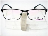 【angel精品眼鏡】┌☆°LEE'S☆。☆┐經典簡約素型LOGO時尚鏡架LS50602*純黑~詳看關於我~超加寬.薄鋼