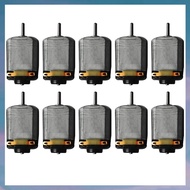 (UDOP) 10 Piece Mini 130 DC Motor Strong Magnetic Brushed Electric 25000 RPM Cars Toys Electric Moto