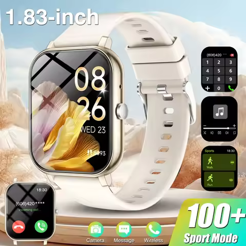 1.83 Inch HD Smartwatch, 1 Count Fashionable Smartwatch with BT Calling & Check Weather, Sports Trac