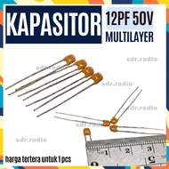 Multilayer Ceramic Capacitor NPO 12 pF 50v Ceramic Capacitor 12pF 50 v 50 volt