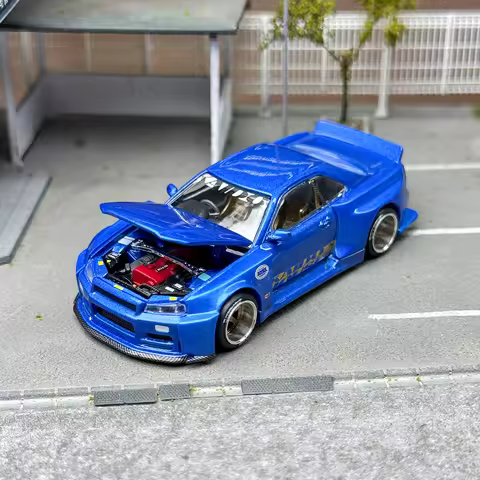 MINIGT+KAIDO HOUSE 1:64 #158 R34 diecast model cars