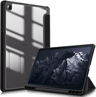 เคสฝาพับ หลังใส ซัมซุง แท็ป เอส6ไลท์ พี610  Case Acrylic 3-Folding Smart Leather Tablet For Samsung Galaxy Tab S6 Lite SM-P610 (10.4)
