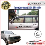 Toyota Land Cruiser FJ100 1998-2007 Venttec Premium Acrylic 3mm Door Visor 4"