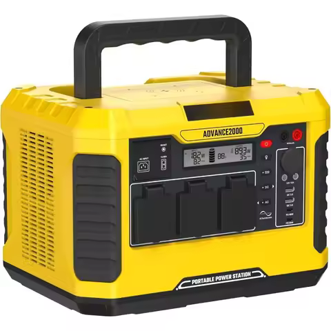 A2000 Portable Power Station 2000W-1799Wh Solar Generator LiFePO4 Battery Backup with AC Outlets(400