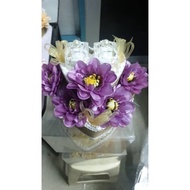 Ring holder bh0037 ready to change ring holder 2 double rings ring tread flower ring wedding ring kh