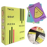 English Taco Cat Goat Cheese Pizza Taco Cat Pizza Board Game Card