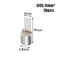 Skun Tusuk Pin Gepeng C45 C-45 Sekun Kabel Terminal Wire Cable Connector Non Insulated 4mm 6mm 10mm 