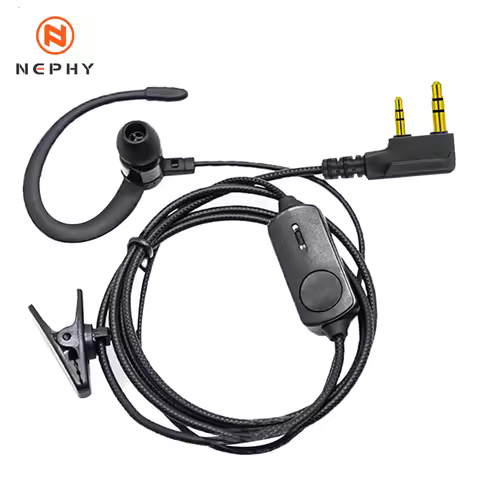 Quansheng UV-K5 Walkie Talkie Headset Headphone Earphone For Kenwood Baofeng UV-5R UV82 UV-17 Tytera