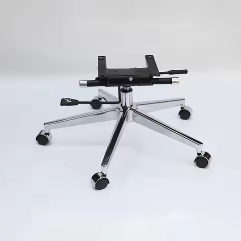 Plating Silver Office Chair Foot Hotel Furniture Accessories Base Chassis Computer Chair Five Star S