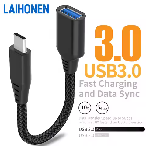 1/2Pack OTG Adapter Cable USB Type C Male to USB Female Cable Adapter OTG Cable Converter For Xiaomi