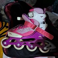 Decathlon Roller 粉紅色直排輪滑冰鞋