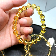 HM Vòng tay phong thủy đá Thạch Anh Vàng 6-10 li Hợp Mệnh Thổ Kim | Hoa Minh Gem