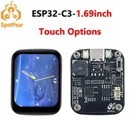 ESP32 C3 Ornament Trinket LVGL Astronaut Clock Watch MINI TV Buzzer 1.69 inch Round LCD TouchScreen 