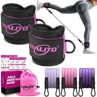 WALITO Ankle Resistance Bands with Cuffs, Ankle Bands for Working Out, Ankle Weights for Women, Glut