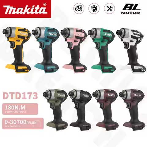 Makita DTD173 domestic multi-color Japanese rechargeable impact screwdriver brushless motor metal el