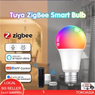 (ZigBee)(MOES/TUYA) 9W SMART E27 Dimmable LED - 806Lm Light Bulb Energy Efficient RGB White Color La
