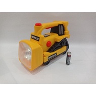 Toy State Caterpillar Construction Flash Light And Night Light: Bull Dozer