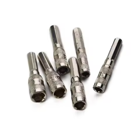 6pcs 6 Point Hex Socket H4 Hex Shank Nut Driver Screw Metric Driver Tool Drill Bit Metal 2.5mm 3mm 3