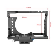 OEM/ODM Universal Aluminum Alloy Camera Case Cage Rig Frame for Sony A7K/A72/A73/A7S2/A7R3/A7R2/A7X 