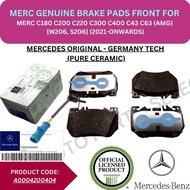 MERCEDES GENUINE DISC BRAKE PAD (FRONT) FOR MERC C180 C200 C220 C300 C400 C43 C63 (AMG) [W206, S206]