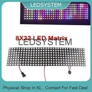 WS2812B flexible DOT matrix 16x16 32x8 LED 2812 led strip panel rgb