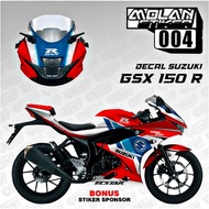 Decal Sticker Striping Variation FULLBODY SUZUKI GSX R 150 / GSX 150 R (SUZUKI ECSTAR MOTO GP) | Dec